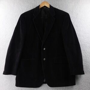 Vintage Lauren Ralph Lauren Men's Classic Black Corduroy Blazer Sport Coat 42R